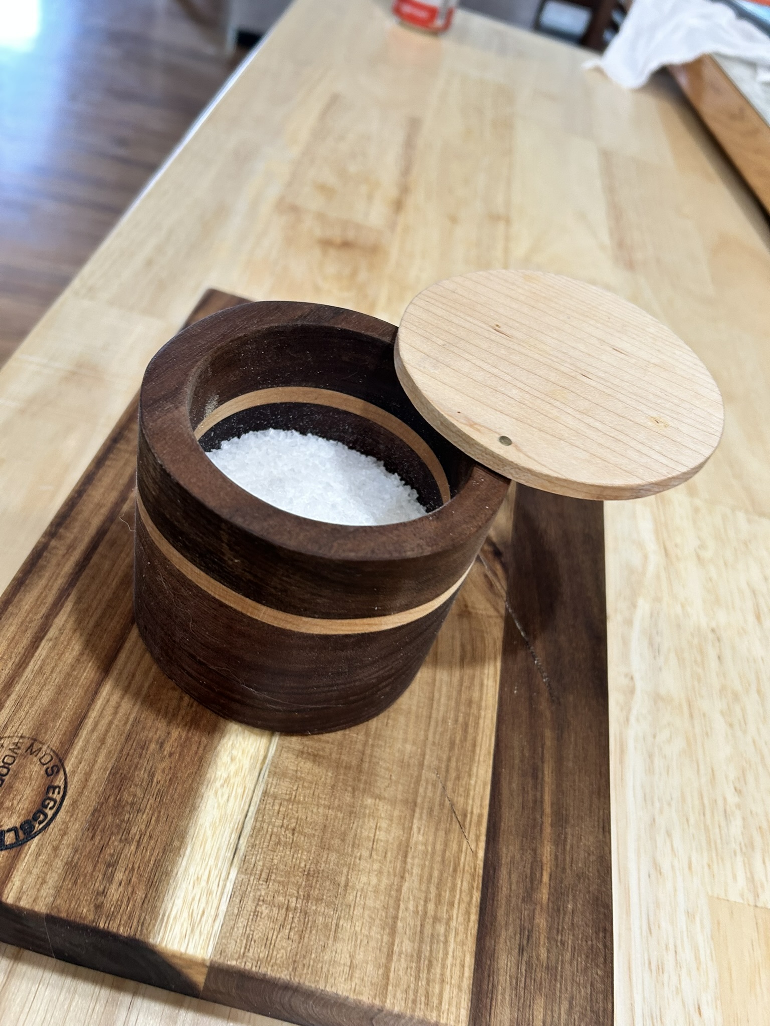 Raised pet bowl stand handmade from wood
